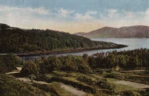 Jižní Irsko: řeka Blackwater v Kenmare, hrabství Kerry (barevná fotografie) od Photographer Irish