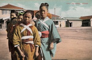Dívky a děti, Japonsko (foto) od Photographer Japanese