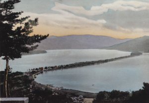 Japonsko, kolem roku 1912: Amano-Hashidate jedna ze tří nejvýznamnějších scén Japonska; Asi 80 mil od Kjóta (foto) od Photographer Japanese