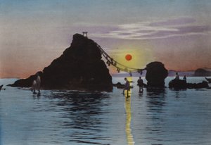 Japonsko, kolem roku 1912: Futamigaura, Ise (foto) od Photographer Japanese