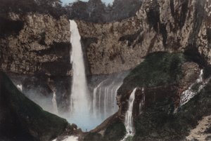 Japonsko, kolem roku 1912: Kegon Fall, Nikko (foto) od Photographer Japanese