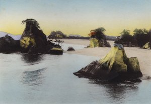 Japonsko, kolem roku 1912: Matsushima, ve vnitrozemském moři jedna ze tří známých scén Japonska (foto) od Photographer Japanese