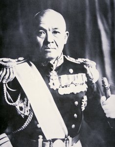 Viceadmirál Chuichi Nagumo (černobílá fotografie)