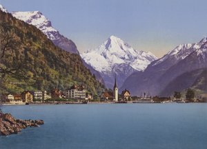 Fluelen a Bristenstock 3074m (barevné foto) od Photographer Swiss
