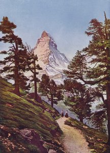 Matterhorn, Zermatt, Švýcarsko (barevné foto) od Photographer Swiss