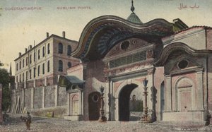 Sublime Porte, Konstantinopol (barevná fotografie) od Photographer Turkish