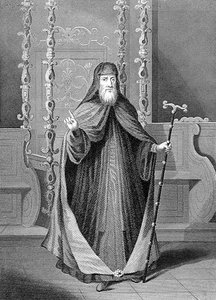 Konstantinopolský řecký patriarcha od Picart (after)