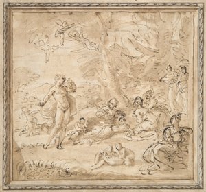 Apollo a Daphne od Pier Francesco Mola