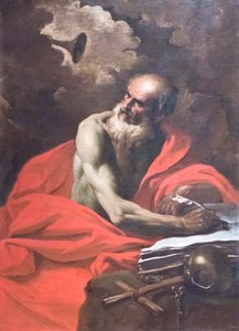 Svatý Jeroným (olej na plátně)