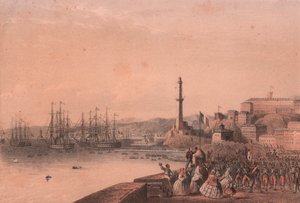 Vylodění francouzských jednotek v Janově v Ligurii od Blaise Nicolas Le Sueur