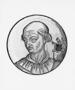 Portrét Benedikta VIII. (Theophylactus III z Tusculum, cca 980-1024) od Blaise Nicolas Le Sueur