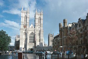 Velká Británie, Anglie, London, Westminster Abbey od Blaise Nicolas Le Sueur