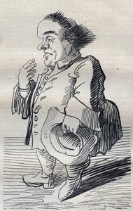 Hluboký myslitel - kreslený film Pier Leone Ghezzi (1674-1755) - 1740