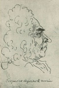 Francesco Gasparini (Pier Leone Ghezzi) Řím, Bibl Vat - Codici Ottoboniani latini 3113, fol8 od Pier Leone Ghezzi