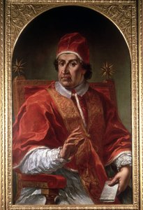 Portrét Clémenta XI. (1649 - 1721) od Piera Leone Ghezziho. Římské muzeum. Řím od Pier Leone Ghezzi