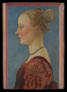Portrét ženy, cca 1480 (tempera na dřevě) od Piero del Pollaiuolo