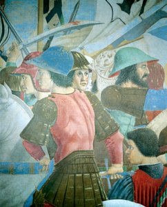 Detail z Legendy o pravém kříži zobrazující bitvu Herakleia I. z Byzance proti Chosroes II., Piero della Francesca od Piero della Francesca