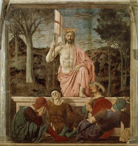 Vzkříšení, asi 1460 od Piero della Francesca