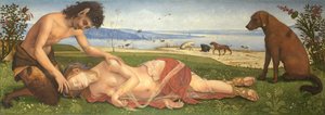 Satyr truchlící nad nymfou, c. 1495 od Piero di Cosimo