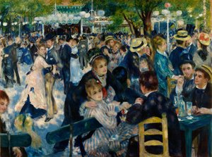 Tanec v Le Moulin de la Galette od Pierre-Auguste Renoir