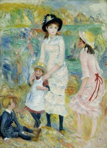 Děti na pobřeží, Guernsey od Pierre-Auguste Renoir