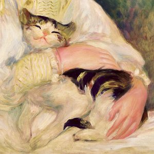 Julie Manet, známá také jako „Dítě s kočkou“ od Pierre-Auguste Renoir