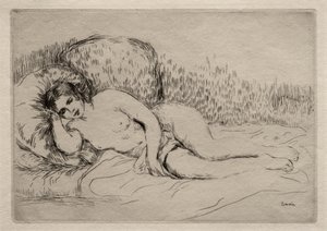 Nahá žena ležící od Pierre-Auguste Renoir