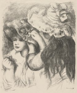 Připnutí klobouku od Pierre-Auguste Renoir