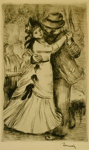 Tanec na venkově od Pierre-Auguste Renoir