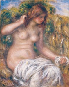 Žena u pramene od Pierre-Auguste Renoir
