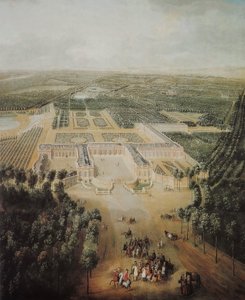 Louis XV als Kind beim Reiten in der Nähe des Schlosses Grand Trianon von Pierre-Denis Martin