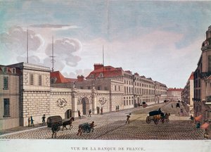 Bank of France z Rue Croix-Petits-Champs v Paříži (rytina