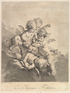 Hrající si děti, 1750. od Pierre Alexandre Aveline