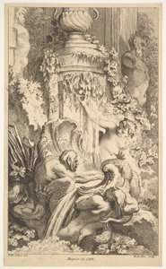 Naiades, Tritons a lázně Priap, 1736. od Pierre Alexandre Aveline