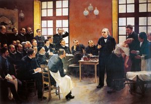 Klinická lekce s doktorem Charcotem v Salpetriere od Pierre Andre Brouillet
