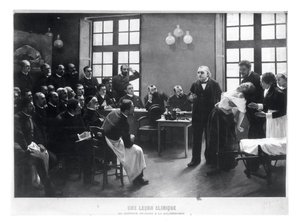 Klinická lekce s doktorem Charcotem v Salpetriere, 1887 od Pierre Andre Brouillet