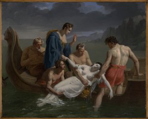 Smrt Sapfó od Pierre Antoine Augustin Vafflard