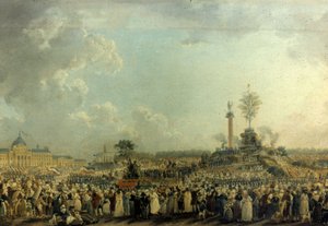 Svátek Nejvyšší bytosti na Marsu poli (20. Praiální rok II – 8. června od Pierre Antoine Demachy