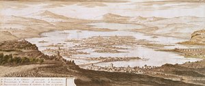 Město Mexiko, z „Voyages aux Regions Equinoxales du Nouveau Continent“ od Alexandra von Humboldta (1769-1859) 1810