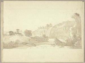 Panoramatická italská krajina od Pierre Antoine Mongin