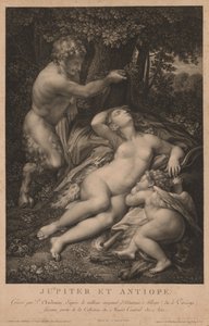 Jupiter a Antiope. od Pierre Audouin