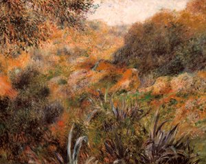 Alžírská krajina, rokle divoké ženy od Pierre Auguste Renoir