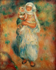 Alžířan s dítětem od Pierre Auguste Renoir