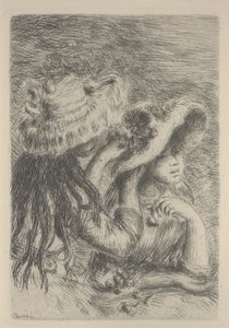 Uspořádání klobouku od Pierre Auguste Renoir