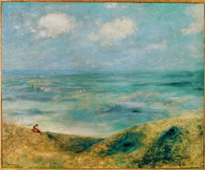 Au bord de la mer a Guernsey (olej na plátně) od Pierre Auguste Renoir