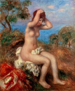 Koupající se dívka od Pierre Auguste Renoir