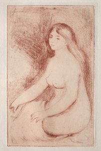 sedící koupající od Pierre Auguste Renoir