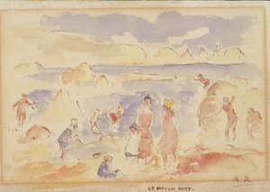 Plážová scéna, 1883. od Pierre-Auguste Renoir