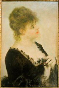 Portrét mladé ženy od Pierre Auguste Renoir