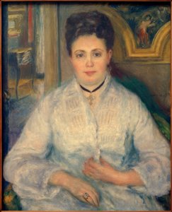 Portrét madame Victor Chocquet od Pierre Auguste Renoir
